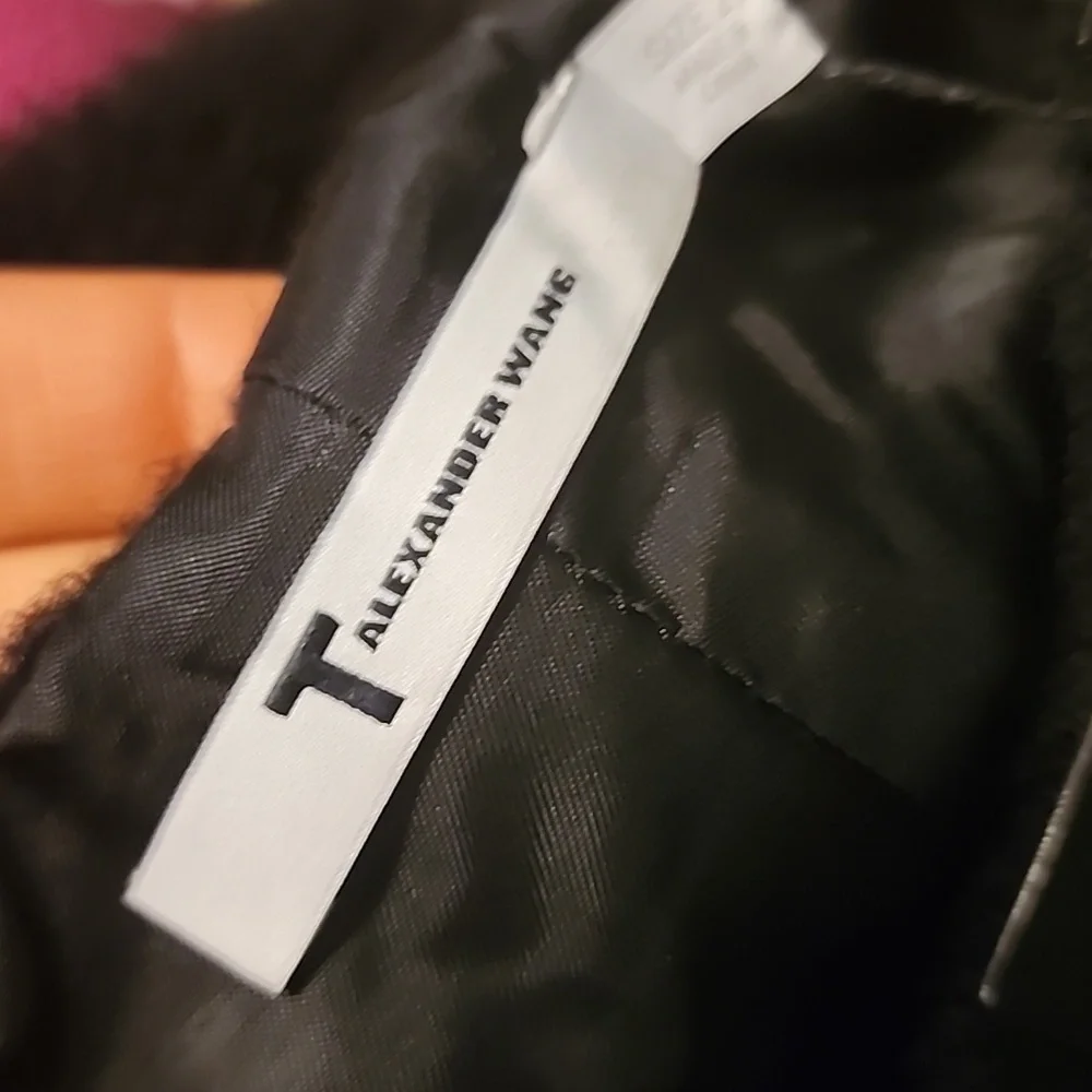 Alexander Wang Womens black skirt winter wool alpaca cupro new with tag authenti - Picture 11 of 13